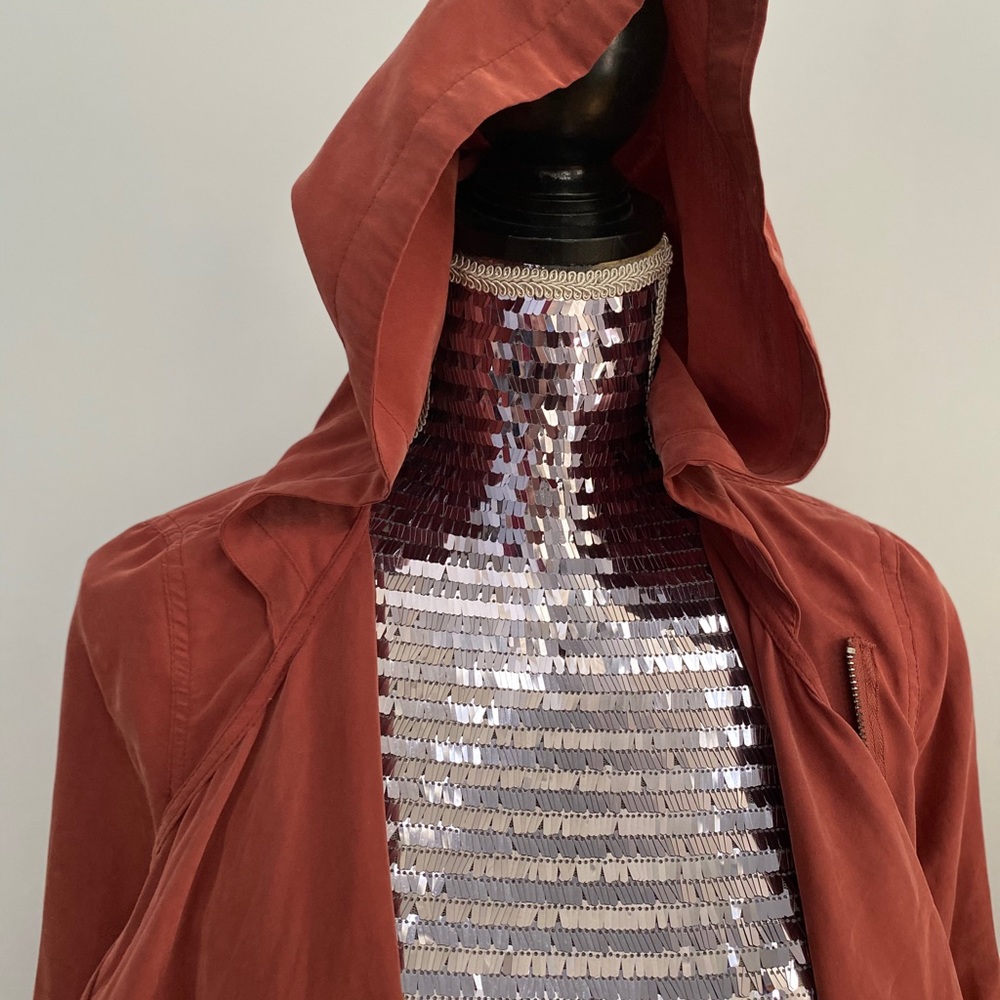 Divided Rust Jacket with Hood - Picture 5 of 12